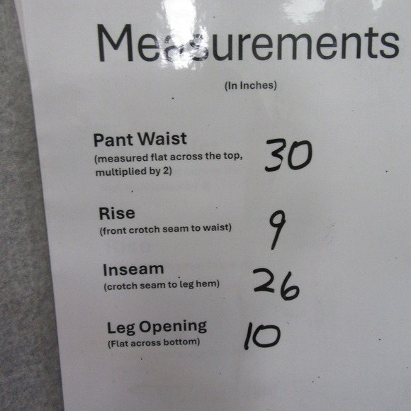 George Womens Casual Pants 6 (30 x 26) Cropped Capri Black 100% Linen Wide Leg - Picture 6 of 7